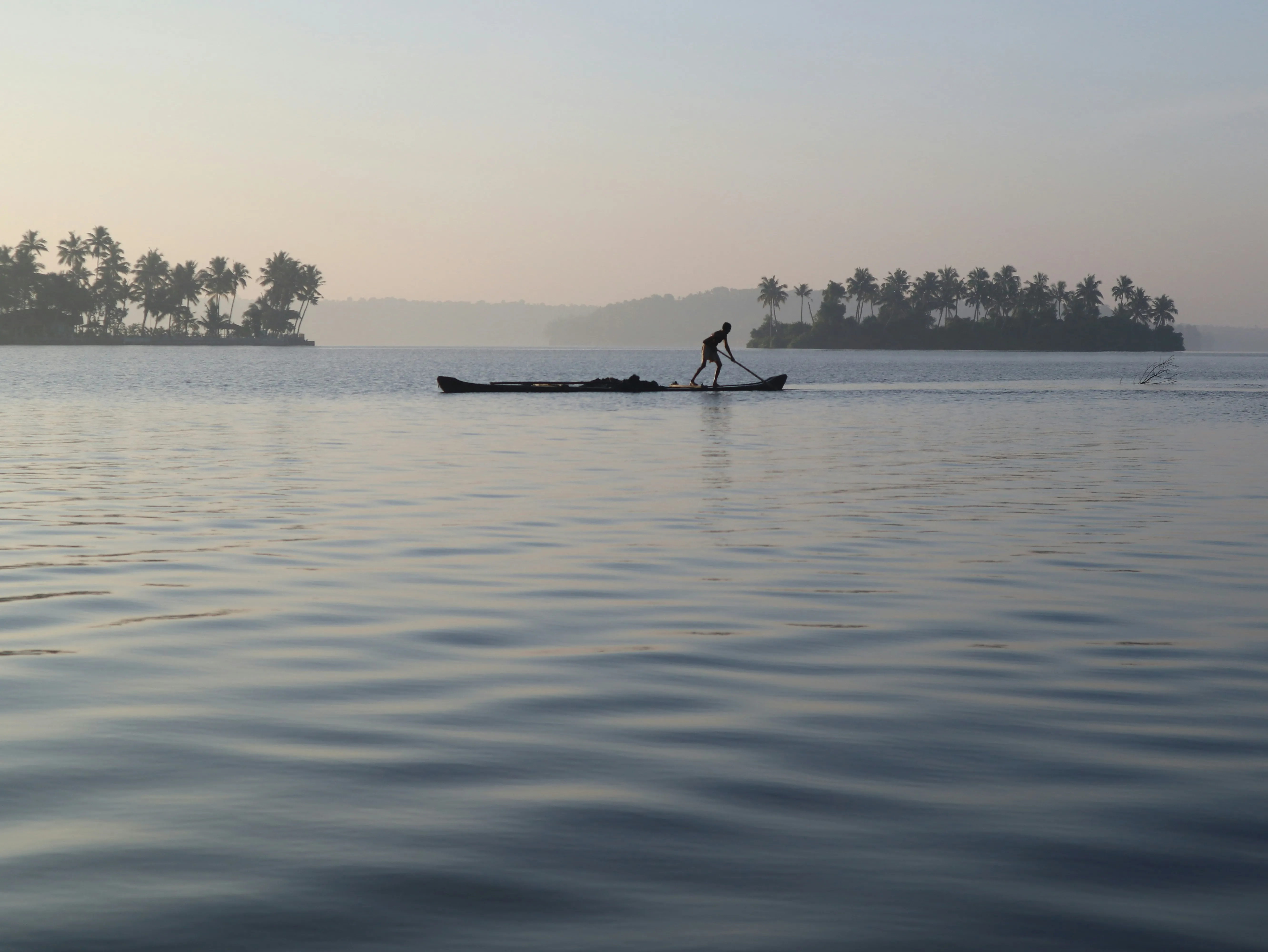 Kerala backwaters with houseboat